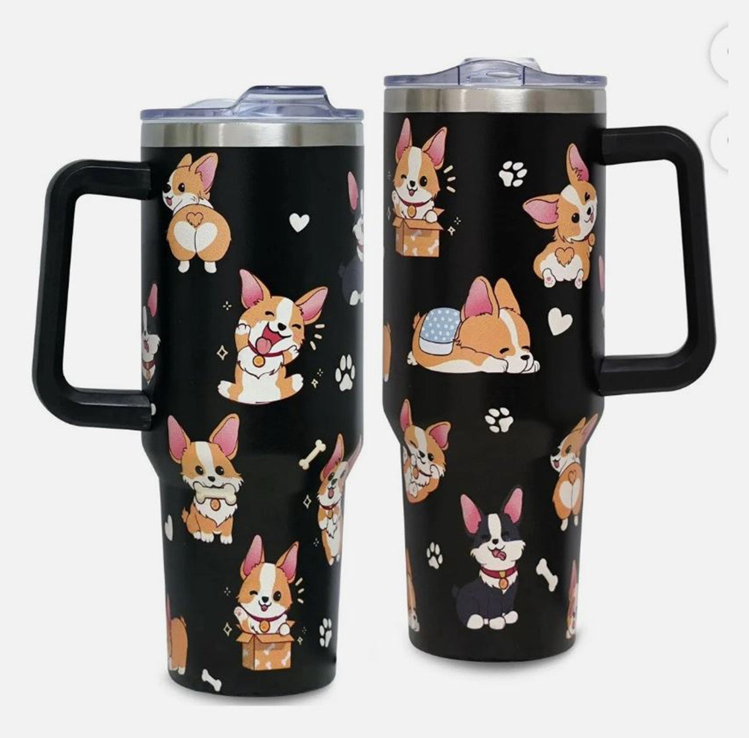 Corgi 40oz Tumbler With Handle